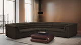 Cascade Brown Boucle Fabric Modular Sectional 193Brown-Sectional Meridian Furniture