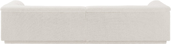 Cascade Cream Boucle Fabric Modular Sofa 193Cream-S119 Meridian Furniture