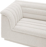 Cascade Cream Boucle Fabric Modular Sofa 193Cream-S119 Meridian Furniture