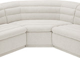 Cascade Cream Boucle Fabric Modular Sectional 193Cream-Sectional Meridian Furniture