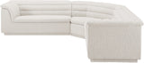 Cascade Cream Boucle Fabric Modular Sectional 193Cream-Sectional Meridian Furniture