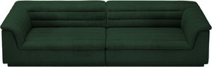 Cascade Green Boucle Fabric Modular Sofa 193Green-S119 Meridian Furniture