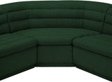 Cascade Green Boucle Fabric Modular Sectional 193Green-Sectional Meridian Furniture