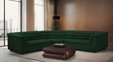 Cascade Green Boucle Fabric Modular Sectional 193Green-Sectional Meridian Furniture