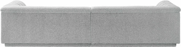 Cascade Grey Boucle Fabric Modular Sofa 193Grey-S119 Meridian Furniture