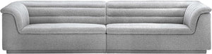 Cascade Grey Boucle Fabric Modular Sofa 193Grey-S119 Meridian Furniture