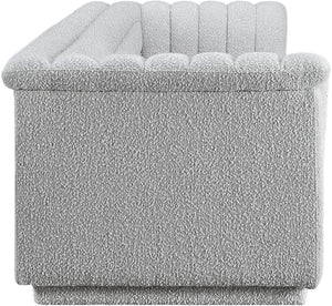 Cascade Grey Boucle Fabric Modular Sofa 193Grey-S119 Meridian Furniture
