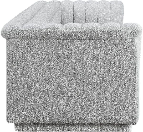 Cascade Grey Boucle Fabric Modular Sofa 193Grey-S119 Meridian Furniture