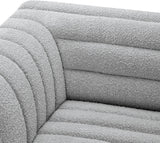 Cascade Grey Boucle Fabric Modular Sofa 193Grey-S119 Meridian Furniture