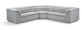 Cascade Grey Boucle Fabric Modular Sectional 193Grey-Sectional Meridian Furniture