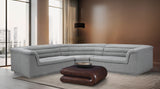 Cascade Grey Boucle Fabric Modular Sectional 193Grey-Sectional Meridian Furniture