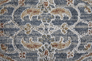 Feizy Rugs Pasha Global Charm Rug - Vibrant Polyester Ikat Design, Soft Low Pile, Stain-resistant & Kid-friendly Blue,Taupe,Ivory Polyester Pas39m4fbluivyh04