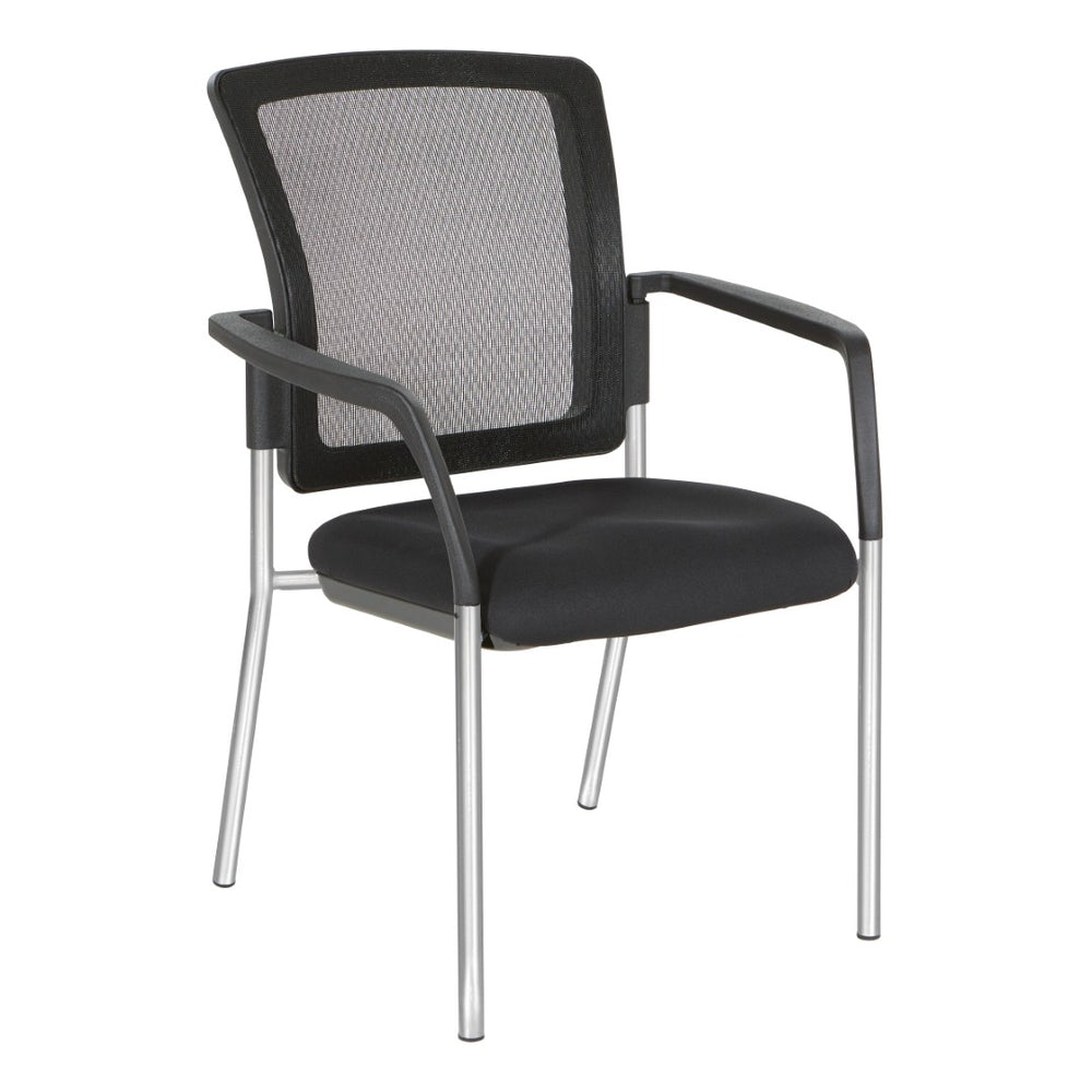 OSP Home Furnishings Guest Chair with Mesh Back Lumbar Support and Chrome Legs for Reception or Office Use 88710C-30