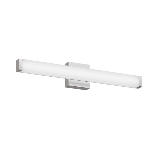 English Elm Bathroom Vanity Light Bar - Modern Brushed Nickel Led Fixture, 25" 14W 6000K Cool White Illumination W2312P374953
