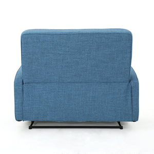 English Elm Christopher Knight Home® - 47" Wide Manual Standard Recliner with Plush Fabric Upholstery, Spacious 47" Seat, Durable Frame, Comfort Blue 61259.00MBLU