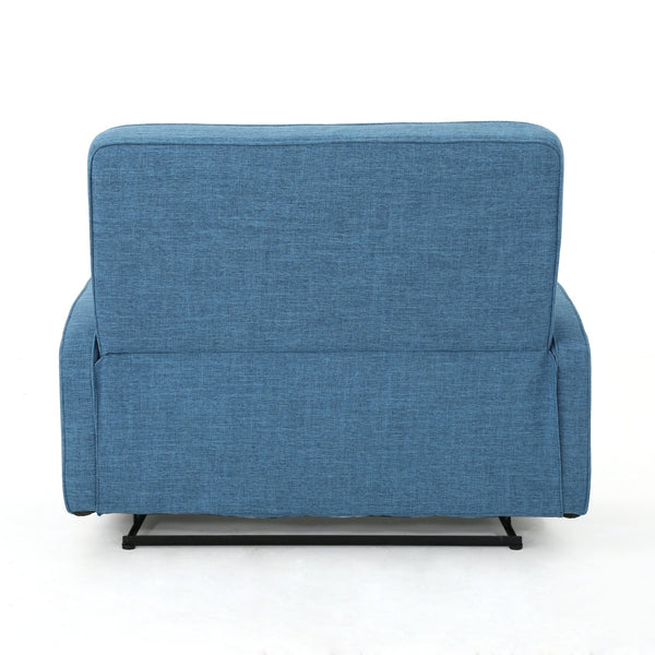 English Elm Christopher Knight Home® - 47" Wide Manual Standard Recliner with Plush Fabric Upholstery, Spacious 47" Seat, Durable Frame, Comfort Blue 61259.00MBLU