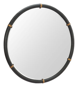 Zuo Modern Brile Mirror - Modern Black Finish Fir Wood & Glass Design For Stylish Hospitality Spaces Black Fir Wood,Glass 110722-zuo-modern