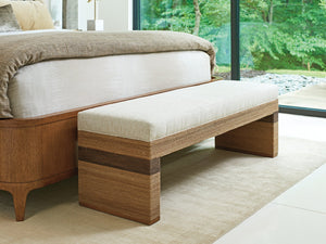 Lexington Tommy Bahama Home Rosemead Bed Bench - Elegant Palm Desert Collection With Luxurious Mid-century Modern Design  Wood 1946-25-40