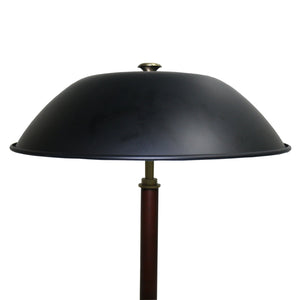 English Elm Ashcroft Furniture - High Quality Hotel Modern Umbrella Table Lamp - Walnut Base, Black Shade - Stylish Lighting For Any Space B183P315126