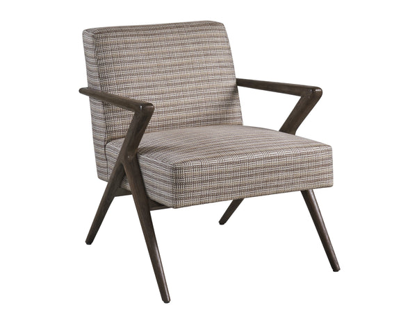Lexington Tanzania Chair - Modern Relaxed Design In Quartered White Oak With Earthy Upholstery & Dark Accents  Wood 1948-11-40