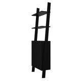 Manhattan Comfort Cooper Mid-Century Modern Ladder Display Cabinet Black 194AMC153