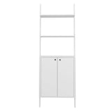 Manhattan Comfort Cooper Mid-Century Modern Ladder Display Cabinet White 194AMC6