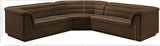 Cascade Brown Velvet Fabric Modular Sectional 194Brown-Sectional Meridian Furniture