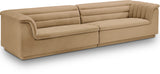 Cascade Camel Velvet Fabric Modular Sofa 194Camel-S119 Meridian Furniture