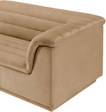 Cascade Camel Velvet Fabric Modular Sofa 194Camel-S119 Meridian Furniture