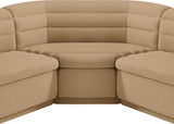 Cascade Camel Velvet Fabric Modular Sectional 194Camel-Sectional Meridian Furniture