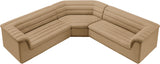 Cascade Camel Velvet Fabric Modular Sectional 194Camel-Sectional Meridian Furniture