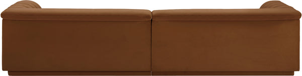 Cascade Saddle Velvet Fabric Modular Sofa 194Saddle-S119 Meridian Furniture