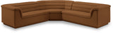 Cascade Saddle Velvet Fabric Modular Sectional 194Saddle-Sectional Meridian Furniture