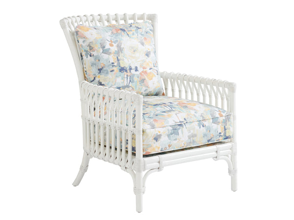 Lexington Tommy Bahama Home Newcastle Chair - Elegant Coastal Living Design With Mahogany Frame And Luxurious Upholstery Cushions  Wood 1951-11-40