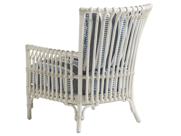 Lexington Tommy Bahama Home Newcastle Chair - Elegant Coastal Living Design With Mahogany Frame And Luxurious Upholstery Cushions  Wood 1951-11-42