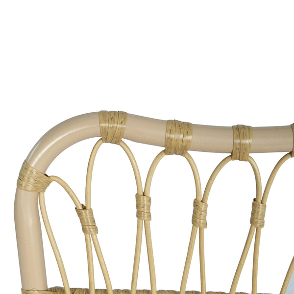 English Elm Christopher Knight Home® - Outdoor Hand-Woven PE Rattan Patio Dining Chairs Set of 2 with Iron Frame 400lb Capacity, No Assembly Required Natural N762P236148N