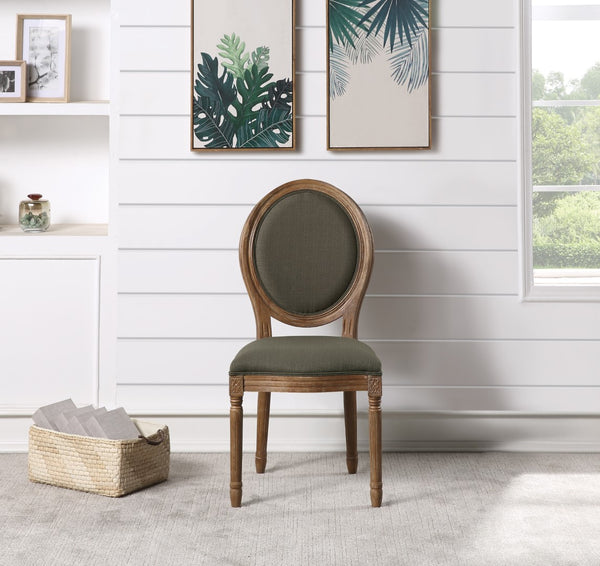 OSP Home Furnishings Lillian Oval Back Chair Klein Otter