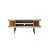 Manhattan Comfort Utopia Contemporary - Modern TV Stand Off White and Maple Cream 19651