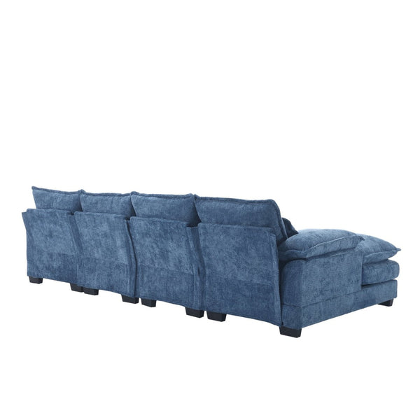 English Elm United Modern U-Shape Sectional Sofa: Plush Chenille Fabric, Durable Frame, Stylish Comfort & Design W1568S00151-GIGA
