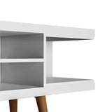 Manhattan Comfort Utopia Mid-Century Modern TV Stand White Matte 19654