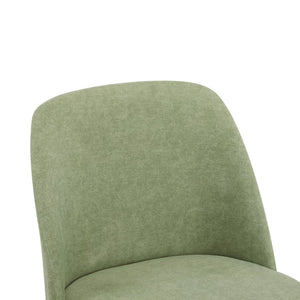 English Elm Dining Chair Set of 2 Mid-century Walnut Wood Frame Upholstered Seat and Back Mint N771P237031L