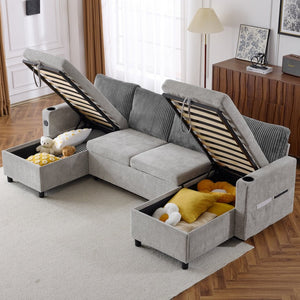 English Elm Swivel Barrel Accent Chair Chenille Tufted Round Club Seat for Living Room Lounge Grey N719S002230E