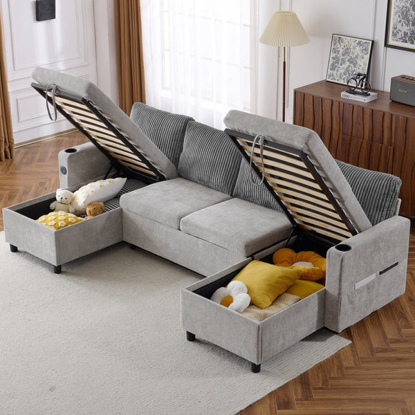 English Elm Swivel Barrel Accent Chair Chenille Tufted Round Club Seat for Living Room Lounge Grey N719S002230E