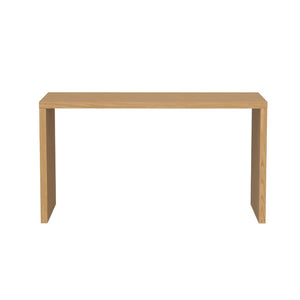 EuroStyle Abby Modern Home Office Writing Desk with American Veneer and Flexible Base Options Oak 19710-OAK