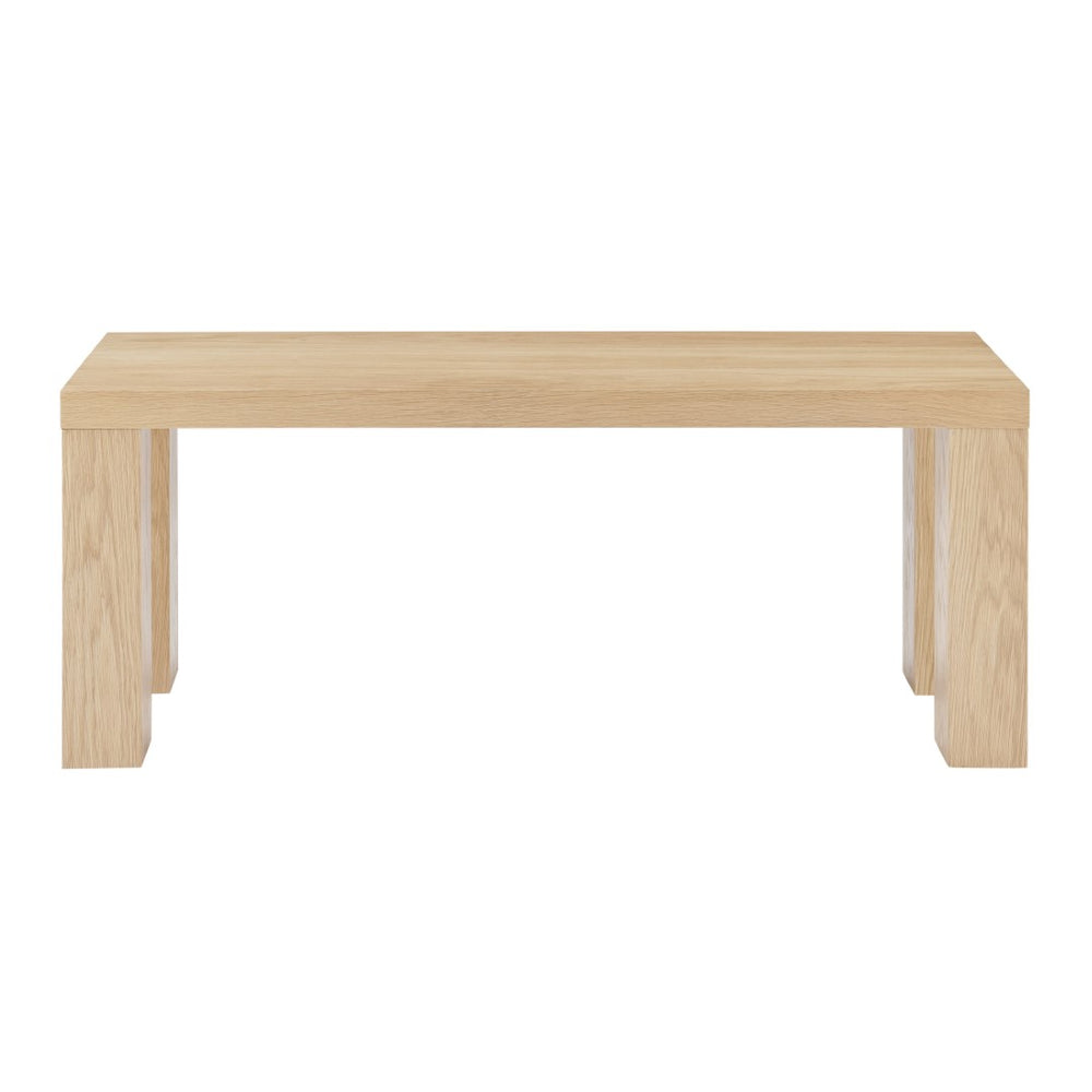 Eurostyle Abby 49" Lightweight Oak Bench - Stylish, Durable Design For Versatile Room Arrangements & Functionality Oak Engineered Wood 19720oak-kit