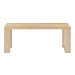 Eurostyle Abby 49" Lightweight Oak Bench - Stylish, Durable Design For Versatile Room Arrangements & Functionality Oak Engineered Wood 19720oak-kit
