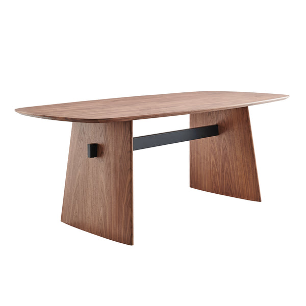 EuroStyle Folke 79" Table Walnut 19730WAL-KIT