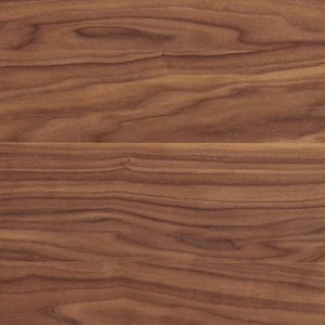 EuroStyle Folke Walnut Veneer Dining Table Seats 8 with Matte Black Steel Base 19730WAL-KIT
