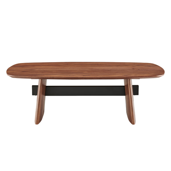 EuroStyle Folke 51" Coffee Table Walnut 19732WAL-KIT