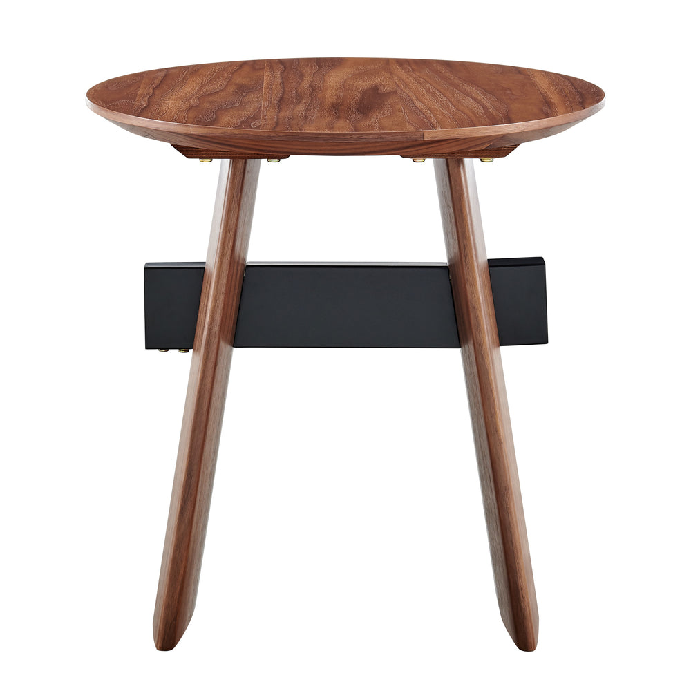 EuroStyle Folke 20" Side Table Walnut 19734-WAL